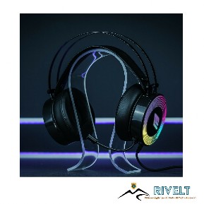 Confortevoli cuffie gaming over-ear con illuminazione RAINBOW.